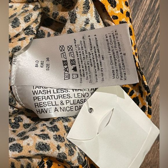 GANNI Leopard Plunge Dress - Picture 8 of 9